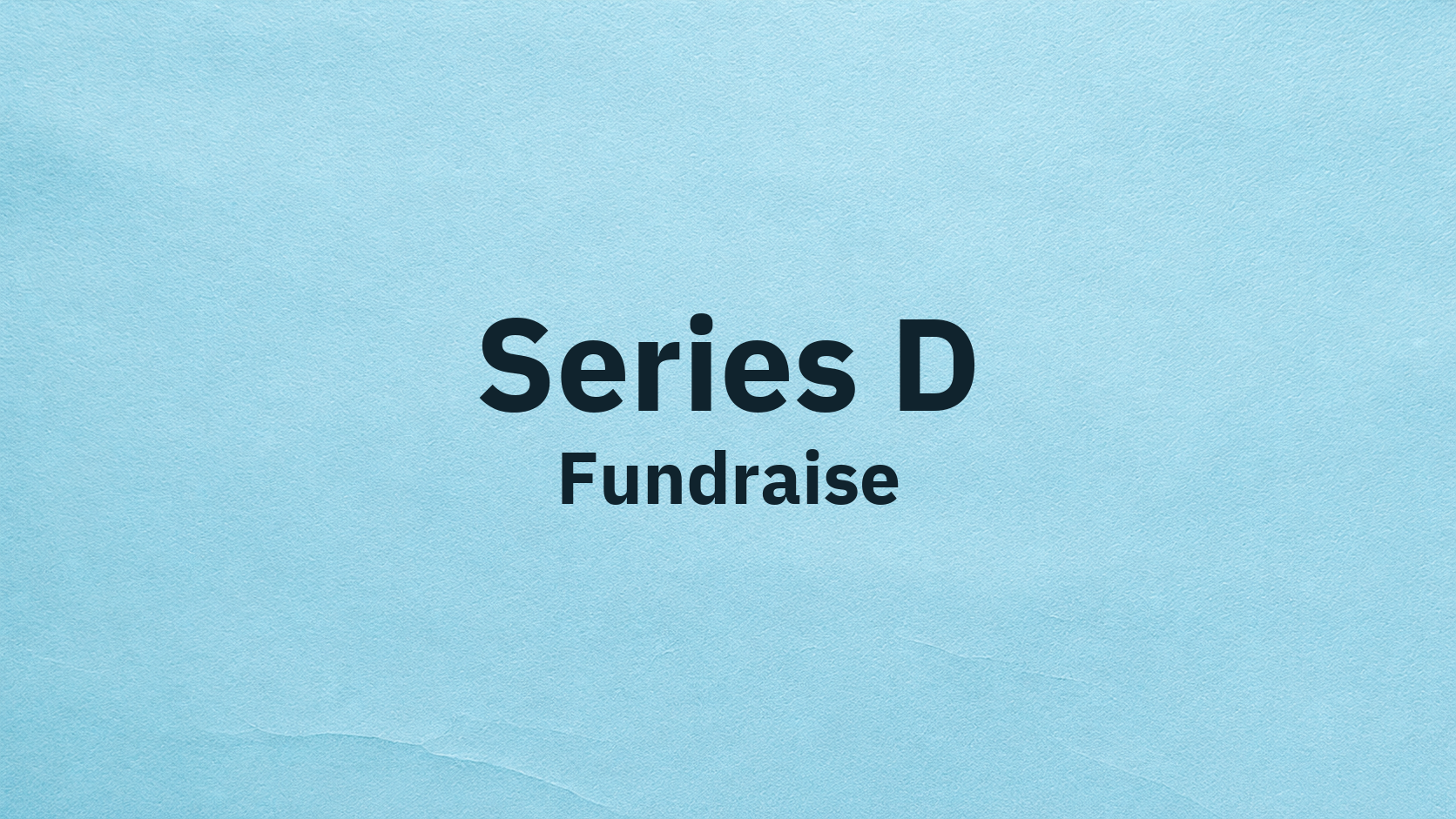 Series D funding image